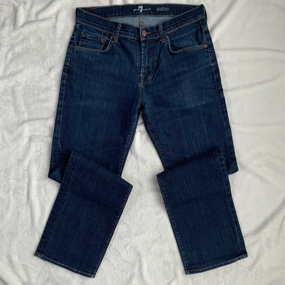 7 For All Mankind - Austyn Relaxed Straight Leg Jeans, Size 33x32